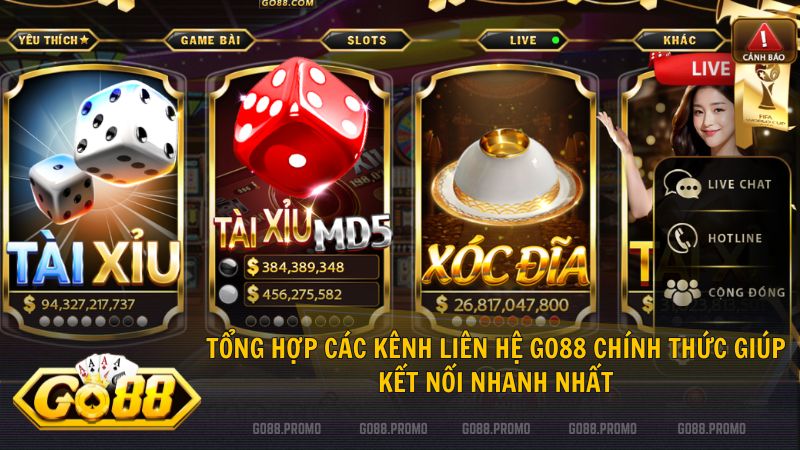 Hệ thống liên hệ Go88 đa dạng giúp xử lý sự cố tức thì