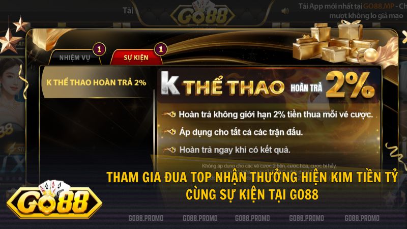 Gia tăng nguồn vốn đặt cược đáng kể với chương trình khuyến mãi nạp đầu tại Go88