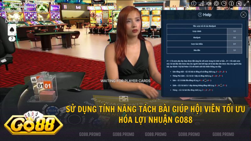Áp dụng chiến thuật tách bài thông minh để nhân đôi số tiền thưởng tại hệ thống Go88