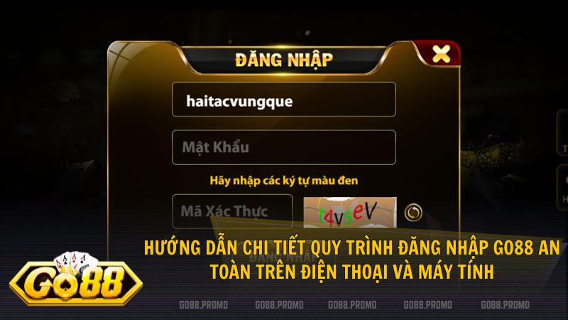 Cách đăng nhập Go88 – Truy cập sảnh game PlayGo88 an toàn nhất