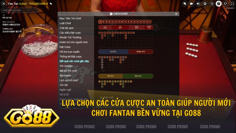 Áp dụng mẹo quản lý vốn thông minh giúp bạn chơi FanTan bền vững tại Go88