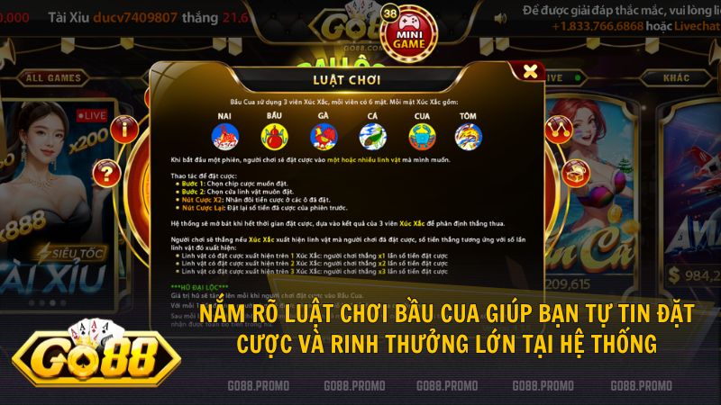 Nắm rõ luật chơi Bầu Cua giúp bạn tự tin đặt cược và rinh thưởng lớn