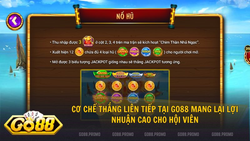 Hiểu rõ luật chơi giúp bạn nắm bắt cơ hội nổ hũ liên hoàn tại sảnh Go88