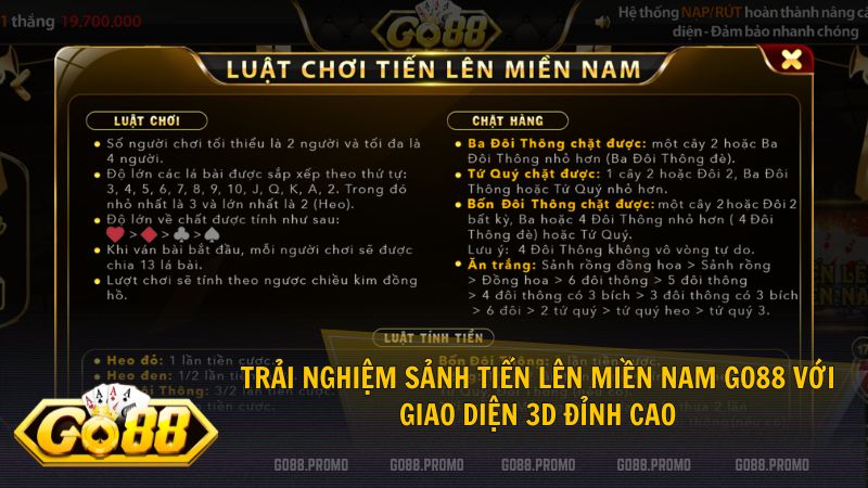 Nắm vững luật đếm lá và quy tắc chặt heo giúp bạn bứt phá tại sảnh bài Go88