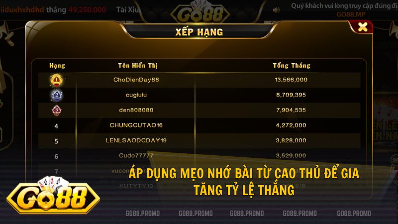 Phân tích lối đánh đối thủ là chìa khóa chiến thắng tại sảnh Go88