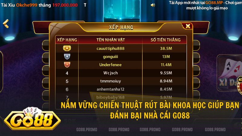 Học cách kiểm soát nhịp độ rút bài để tối ưu hóa tỷ lệ thắng tại Go88