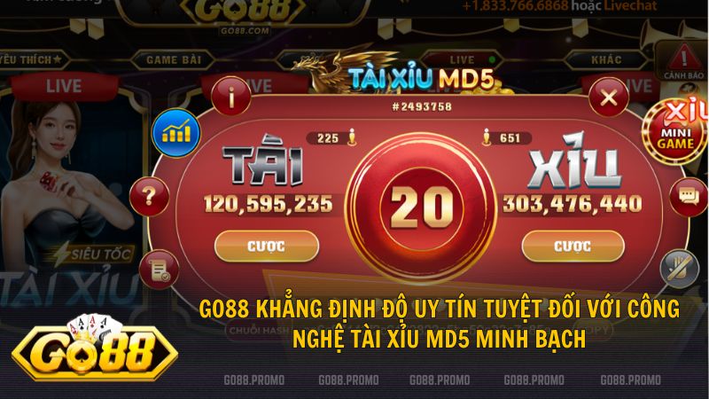 Trải nghiệm cảm giác ngồi tại sòng bạc với Dealer người thật tại sảnh Tài Xỉu Go88