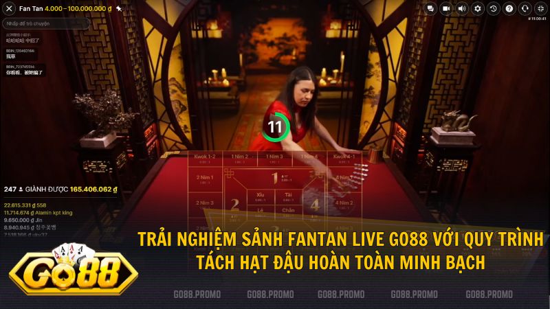 Tham gia FanTan Go88 để tận hưởng nghệ thuật tách hạt cổ điển đầy kịch tính