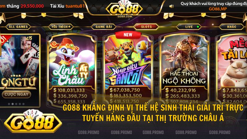 Khám phá đế chế game bài Go88 với công nghệ 4.0 hiện đại và trải nghiệm tinh tế